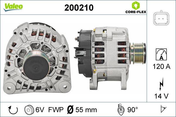 Valeo 200210 - Ģenerators adetalas.lv