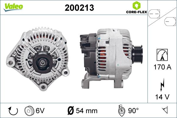 Valeo 200213 - Ģenerators adetalas.lv