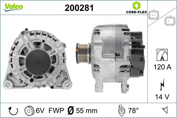 Valeo 200281 - Ģenerators adetalas.lv