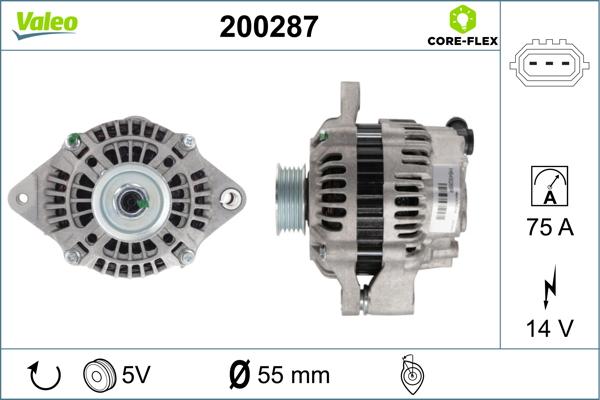 Valeo 200287 - Ģenerators adetalas.lv