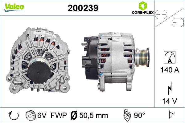 Valeo 200239 - Ģenerators adetalas.lv