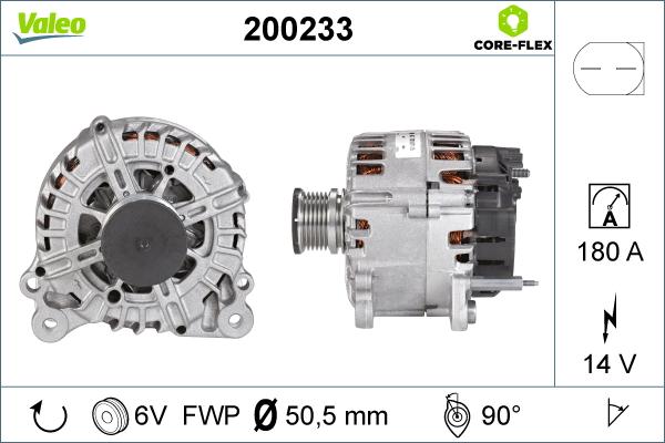 Valeo 200233 - Ģenerators adetalas.lv