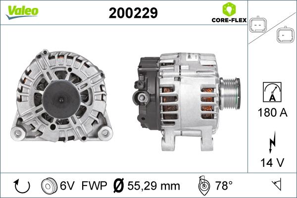 Valeo 200229 - Ģenerators adetalas.lv