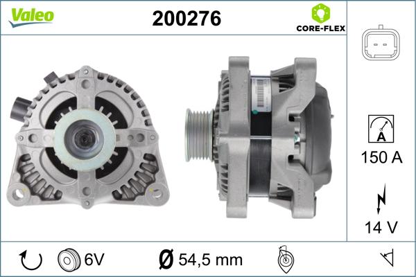 Valeo 200276 - Ģenerators adetalas.lv