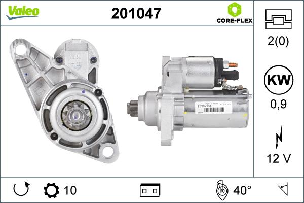 Valeo 201047 - Starteris adetalas.lv