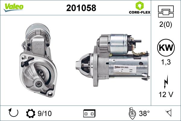 Valeo 201058 - Starteris adetalas.lv