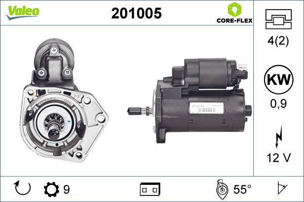 Valeo 201005 - Starteris adetalas.lv