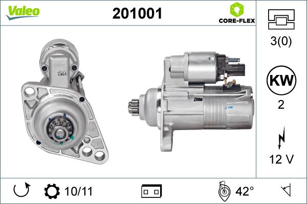 Valeo 201001 - Starteris adetalas.lv