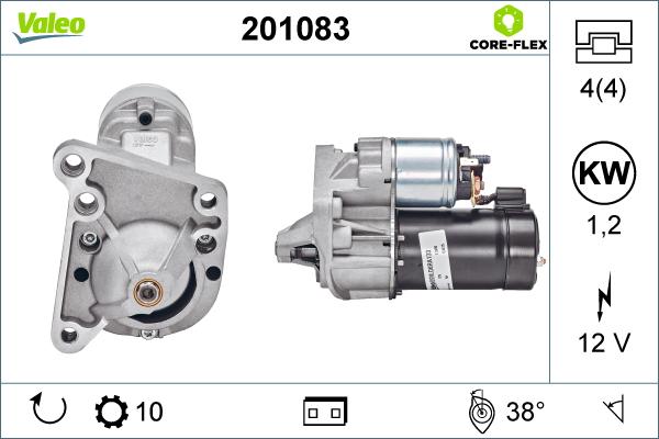 Valeo 201083 - Starteris adetalas.lv