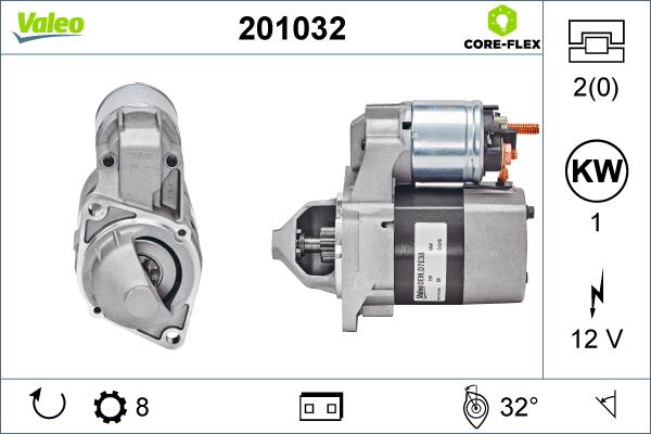 Valeo 201032 - Starteris adetalas.lv