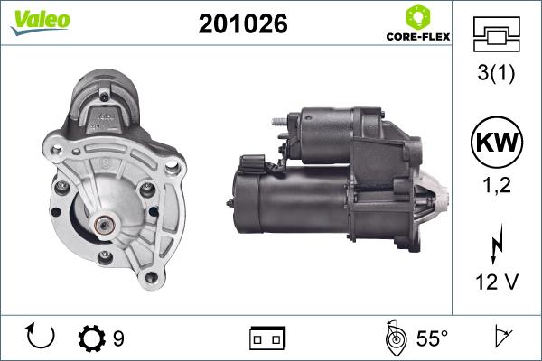 Valeo 201026 - Starteris adetalas.lv