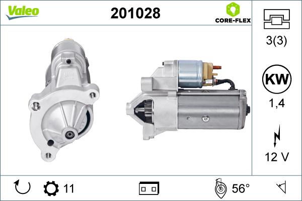 Valeo 201028 - Starteris adetalas.lv