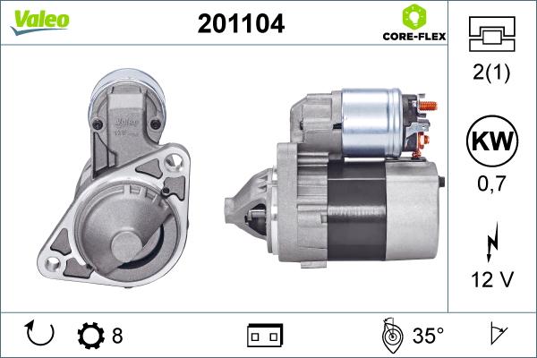 Valeo 201104 - Starteris adetalas.lv