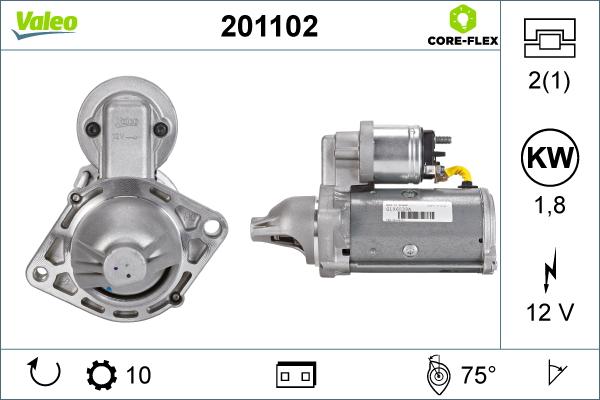 Valeo 201102 - Starteris adetalas.lv