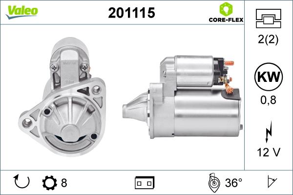 Valeo 201115 - Starteris adetalas.lv