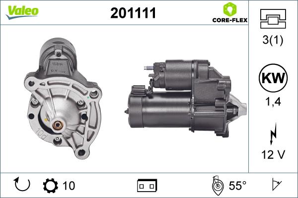 Valeo 201111 - Starteris adetalas.lv