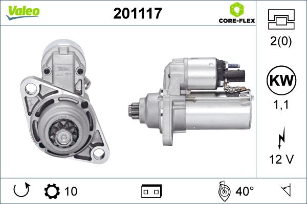 Valeo 201117 - Starteris adetalas.lv