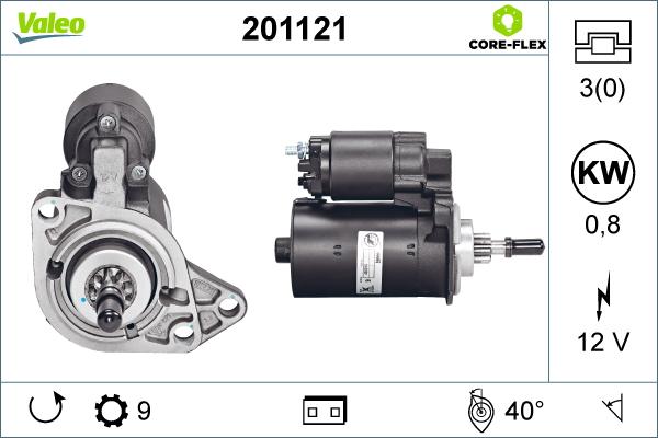 Valeo 201121 - Starteris adetalas.lv