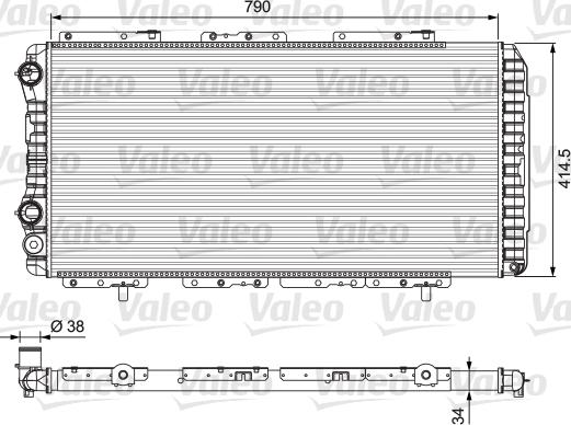 Valeo 230997 - Radiators, Motora dzesēšanas sistēma adetalas.lv