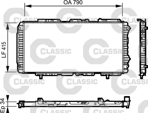 Valeo 231611 - Radiators, Motora dzesēšanas sistēma adetalas.lv