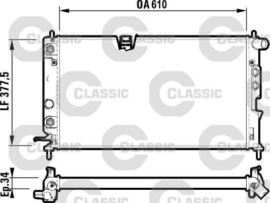 Valeo 231847 - Radiators, Motora dzesēšanas sistēma adetalas.lv