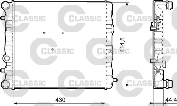 Valeo 233062 - Radiators, Motora dzesēšanas sistēma adetalas.lv