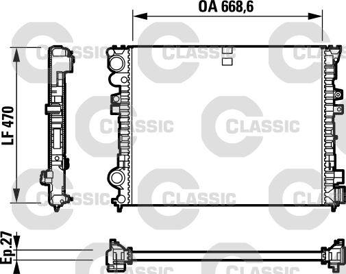 Valeo 232692 - Radiators, Motora dzesēšanas sistēma adetalas.lv