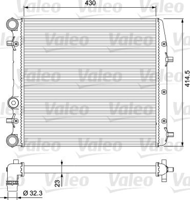 Valeo 232863 - Radiators, Motora dzesēšanas sistēma adetalas.lv