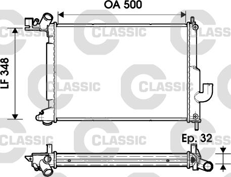 Valeo 232349 - Radiators, Motora dzesēšanas sistēma adetalas.lv