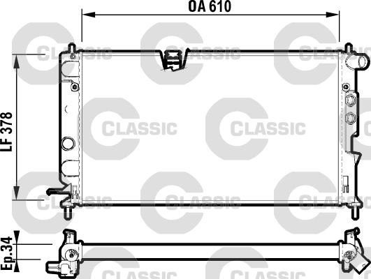 Valeo 232347 - Radiators, Motora dzesēšanas sistēma adetalas.lv