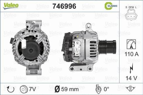 Valeo 746996 - Ģenerators adetalas.lv