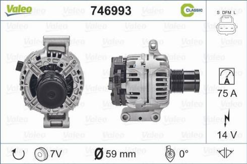 Valeo 746993 - Ģenerators adetalas.lv