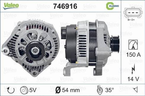 Valeo 746916 - Ģenerators adetalas.lv