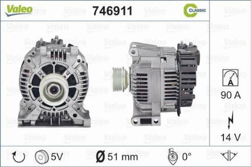 Valeo 746911 - Ģenerators adetalas.lv