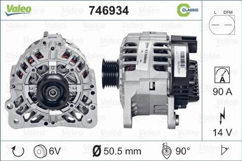 Valeo 746934 - Ģenerators adetalas.lv