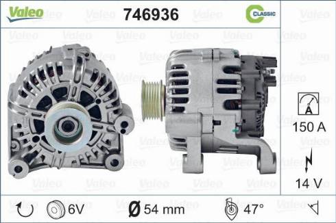 Valeo 746936 - Ģenerators adetalas.lv