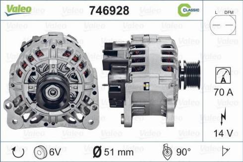 Valeo 746928 - Ģenerators adetalas.lv