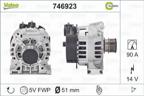 Valeo 746923 - Ģenerators adetalas.lv