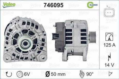 Valeo 746095 - Ģenerators adetalas.lv