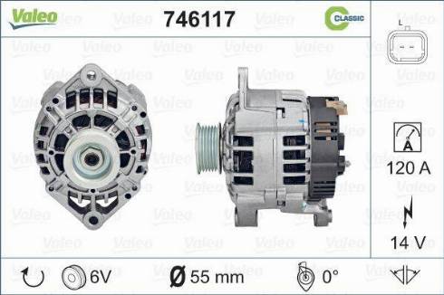 Valeo 746117 - Ģenerators adetalas.lv