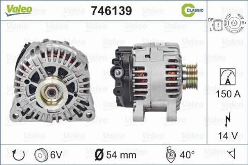 Valeo 746139 - Ģenerators adetalas.lv