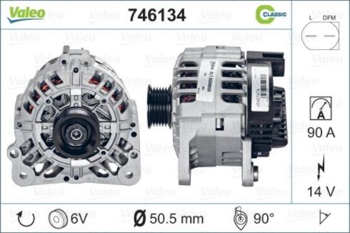 Valeo 746134 - Ģenerators adetalas.lv