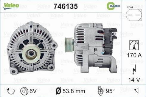 Valeo 746135 - Ģenerators adetalas.lv