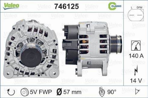 Valeo 746125 - Ģenerators adetalas.lv