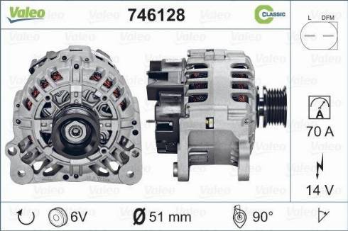 Valeo 746128 - Ģenerators adetalas.lv