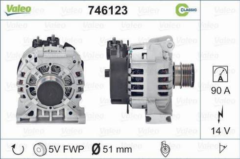 Valeo 746123 - Ģenerators adetalas.lv