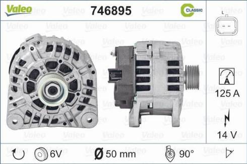 Valeo 746895 - Ģenerators adetalas.lv