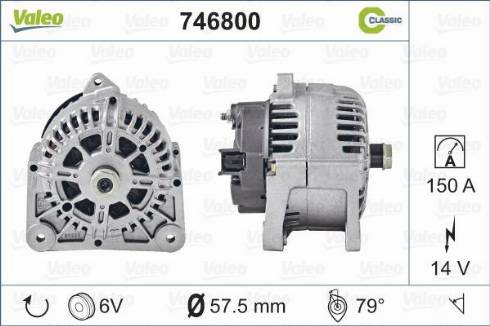 Valeo 746800 - Ģenerators adetalas.lv