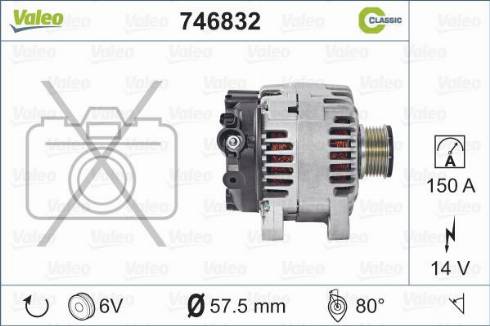 Valeo 746832 - Ģenerators adetalas.lv