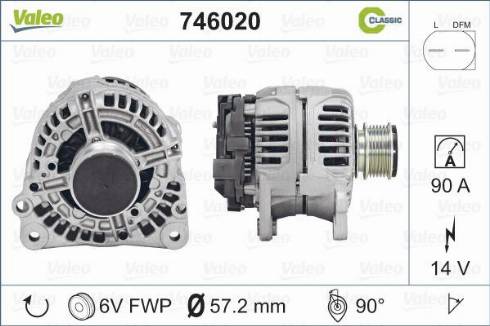 Valeo 746820 - Ģenerators adetalas.lv